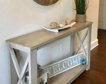 Weathered X Base Entry Table