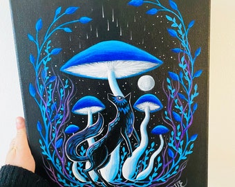 11x14in Paint Pour Shrooms 11x14in Paint Pour Shrooms