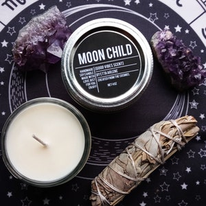 Vela Niño Luna - Velas Luna - Velas de Brujas - Velas para amigas brujas, velas para el aquelarre, astrología- por Etta Arlene