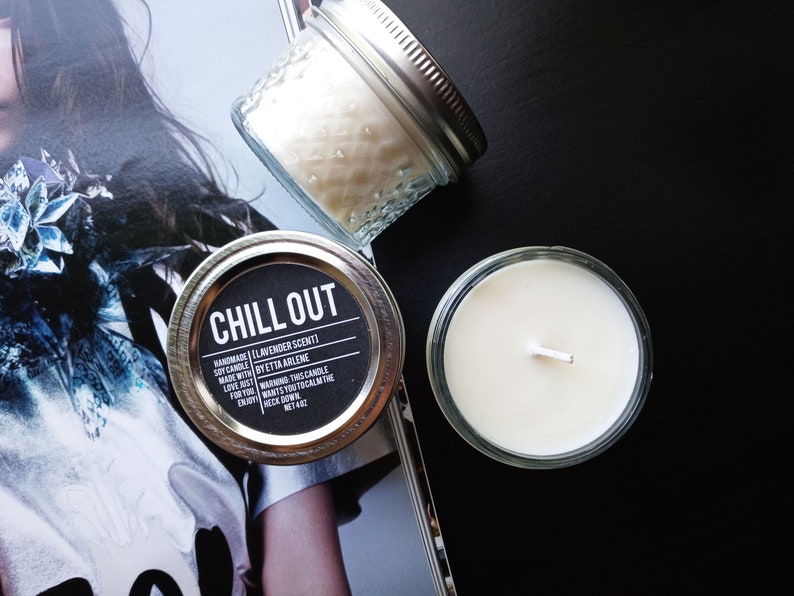 Chill Out Candle Relax Scented Candle Lavender Scented Etsy