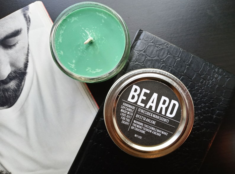 Beard Candle Gift for Boyfriend Man Scented Candles Etsy Singapore