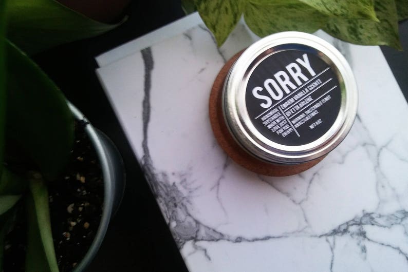 Apology Gift by Etta Arlene Candles Sorry Scented Candle Apology Scented Candle