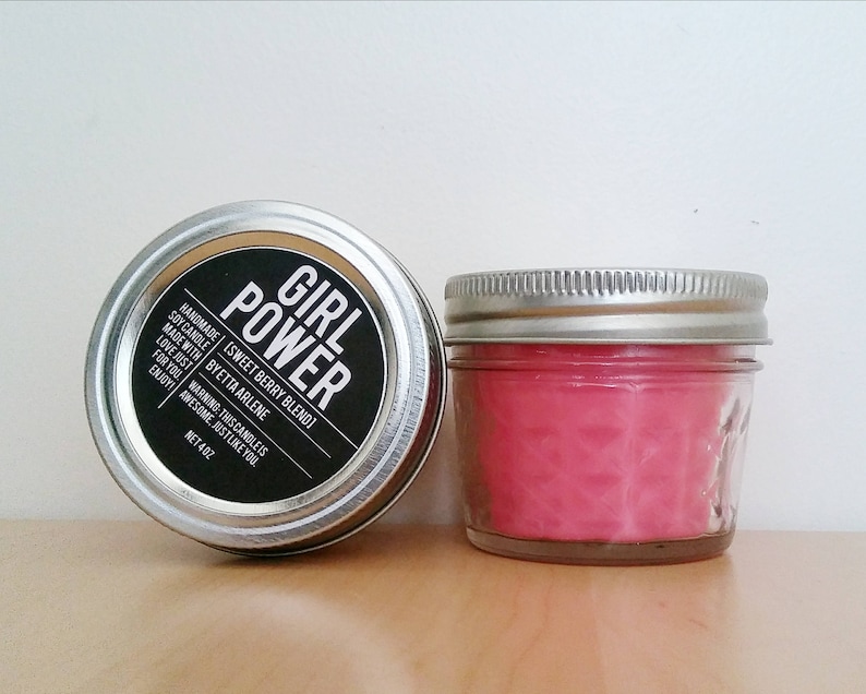 Girl Power Candle Girl Power Scented Candles Feminist Etsy