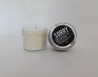 Sorry Scented Candle, Apology Scented Candle, Apology Gift  by Etta Arlene Candles