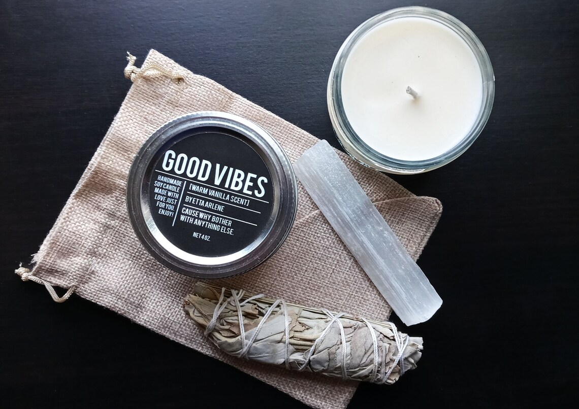 Good Vibes Candle Gift Set by Etta Arlene Candle Gift Set Etsy