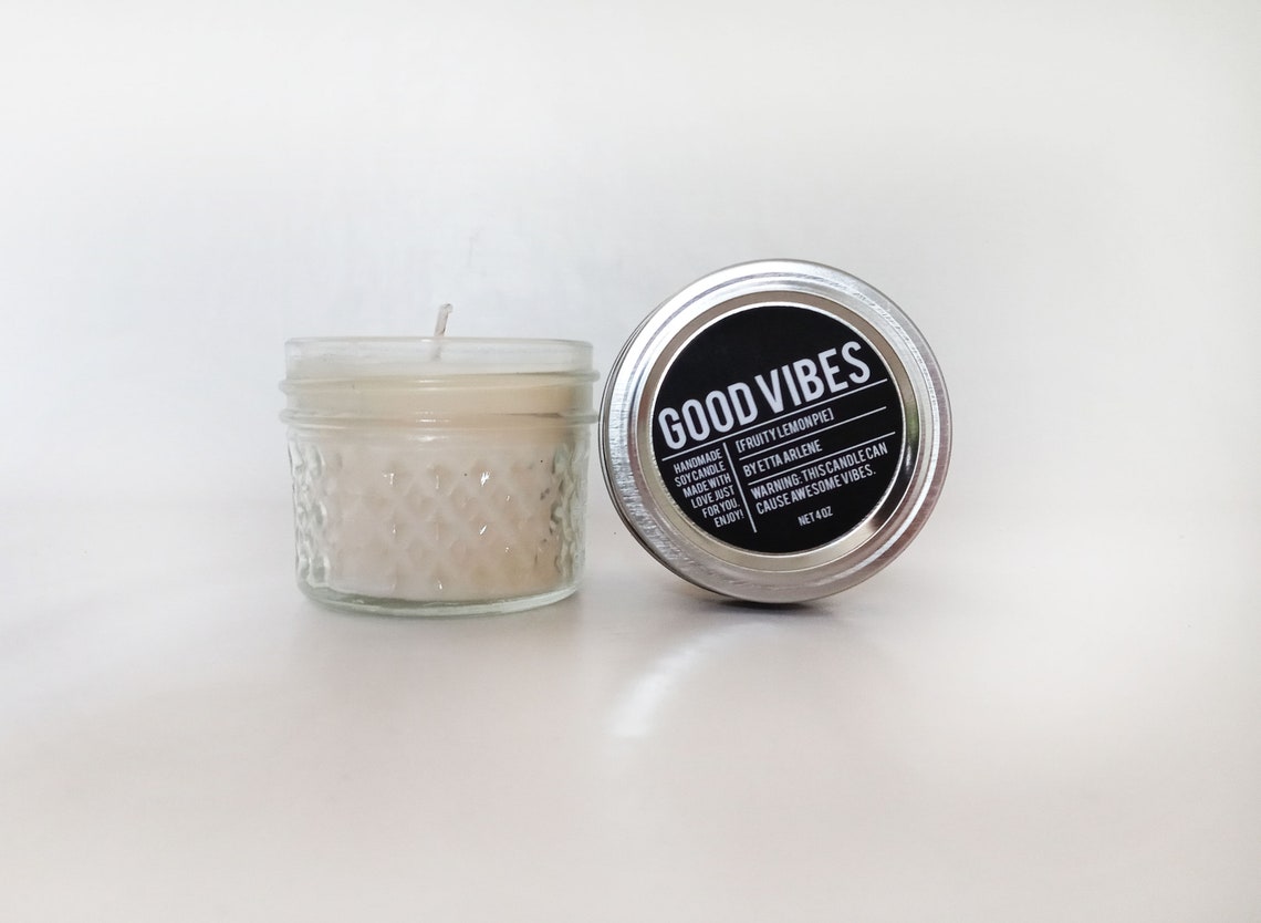 Good Vibes Candle Scented Candle Positive Energy Gift for Etsy
