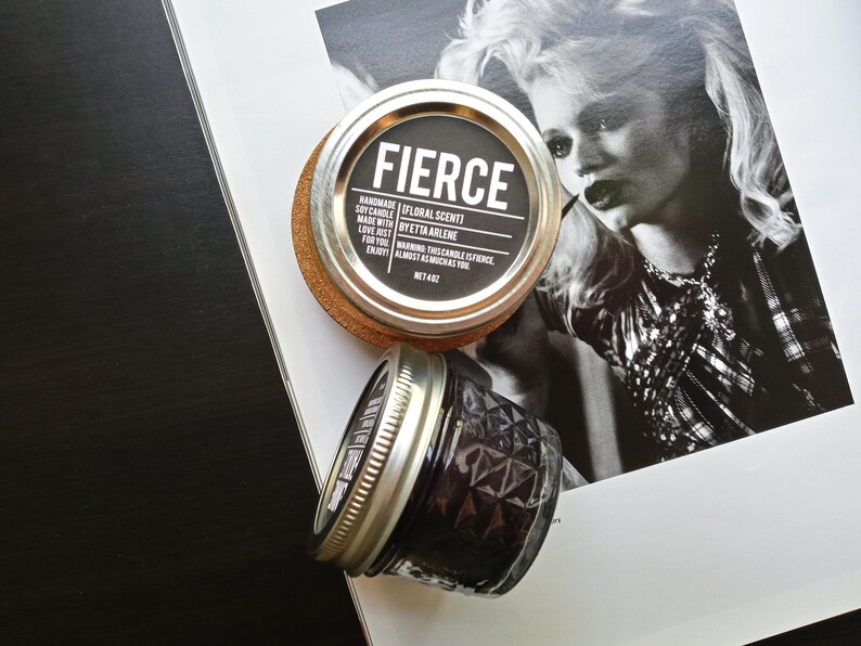 Fierce Candle Fierce Scented Soy Candle Candles for Bad Etsy UK
