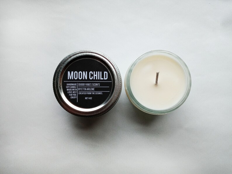 Moon Child Candle Moon Candles Witches Candles Candles Etsy