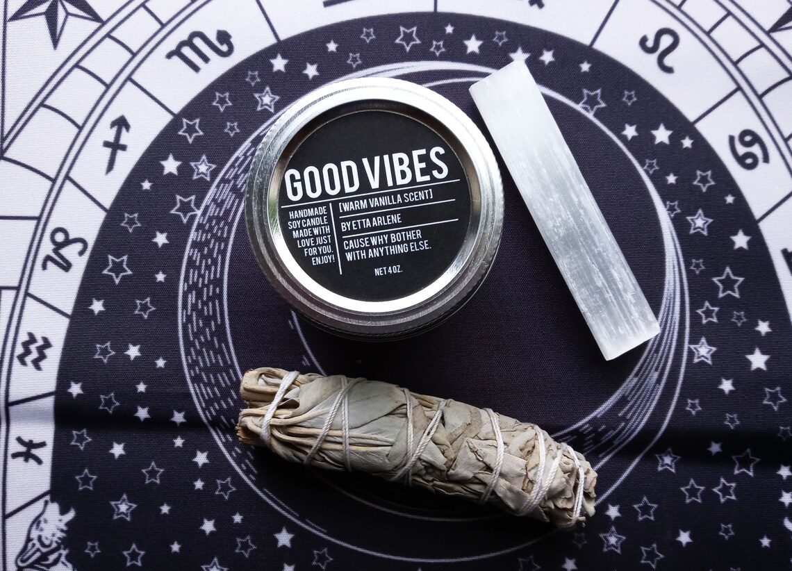 Good Vibes Candle Gift Set by Etta Arlene Candle Gift Set Etsy