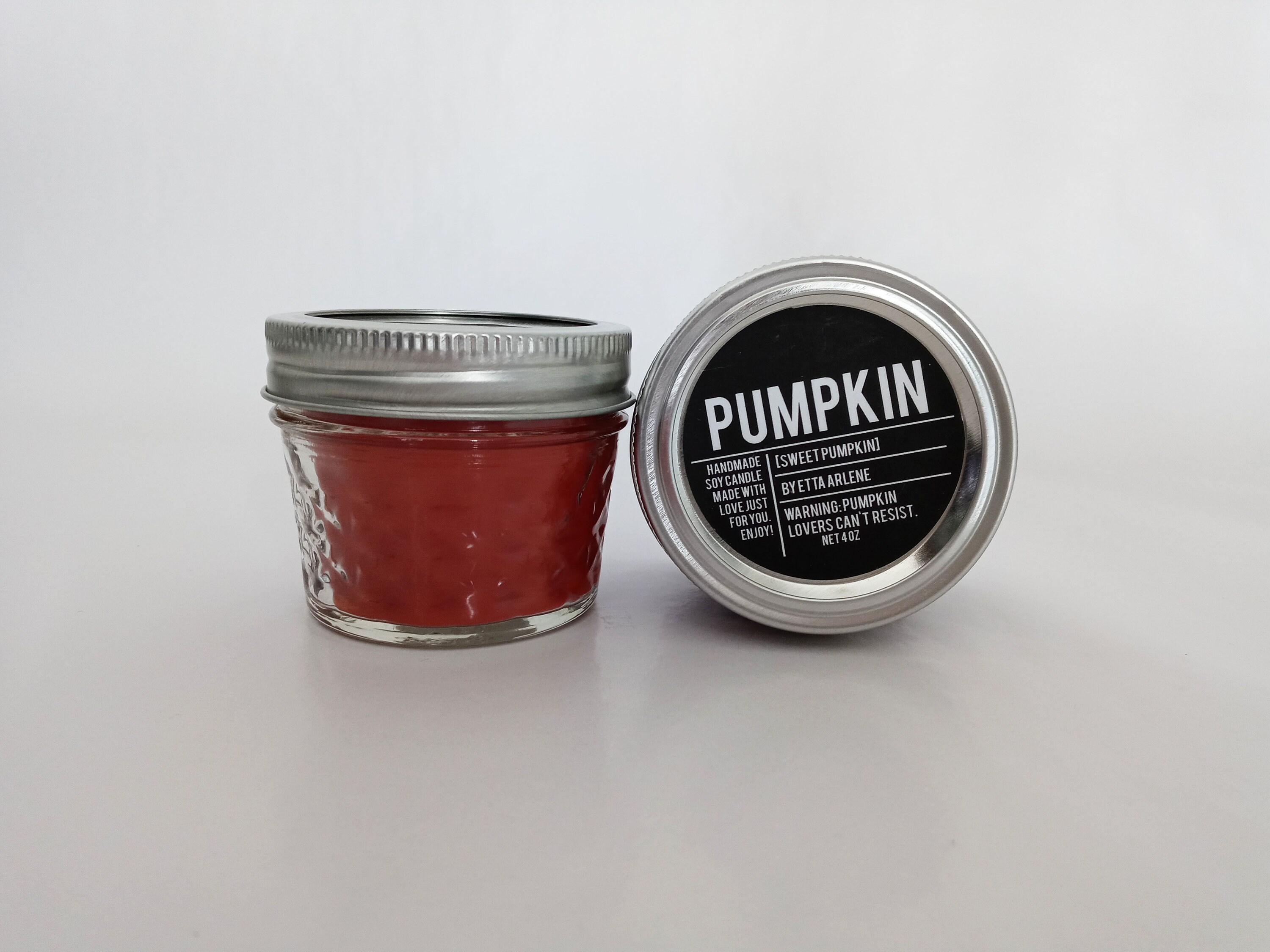 Pumpkin Candle 4oz the Best Pumpkin Scented Candles Fall Etsy UK