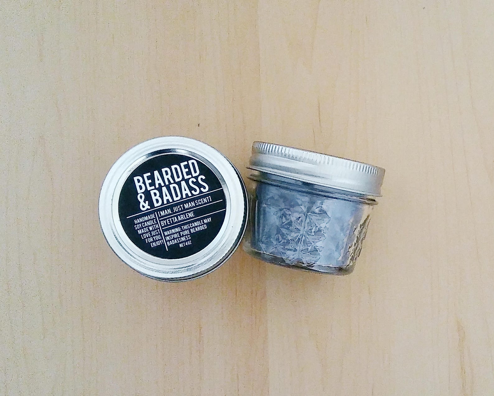 Bearded & Badass Candle Men Scented Candles Gift for Guys Etsy