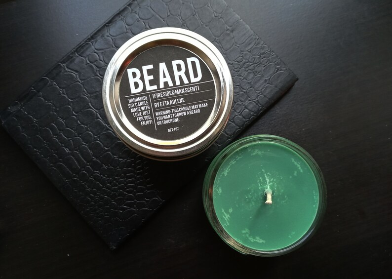 Beard Candle Gift for Boyfriend Man Scented Candles Etsy Singapore