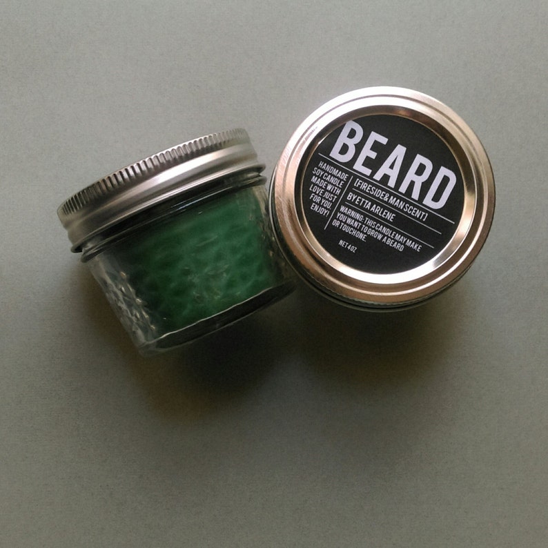Beard Candle Gift for Boyfriend Man Scented Candles Etsy Singapore