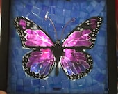 Purple or any color or color combo you want, mosaic stained glass butterfly