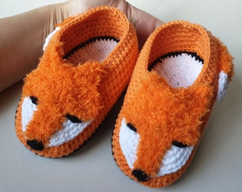 fox baby slippers