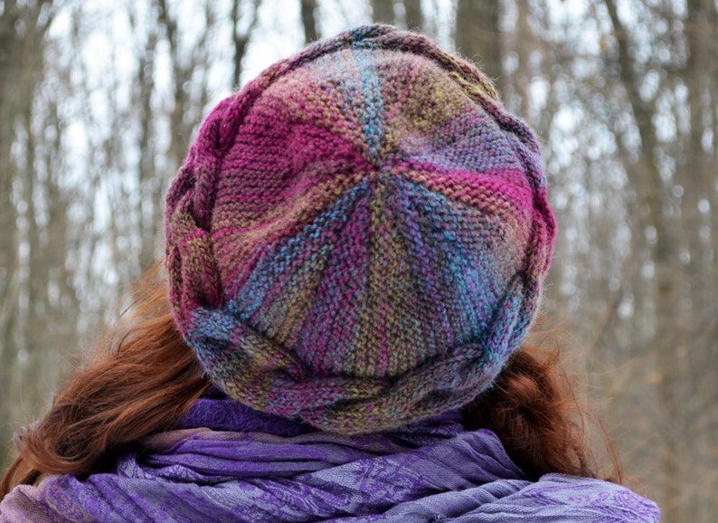 Bonnet multicolore tricoté pour femme Tuque cerise vin | Etsy
