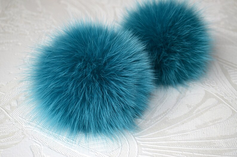 Green Fur Pom Pom Emerald Arctic Fox Pom Pom Real Fur Pom Pom Etsy