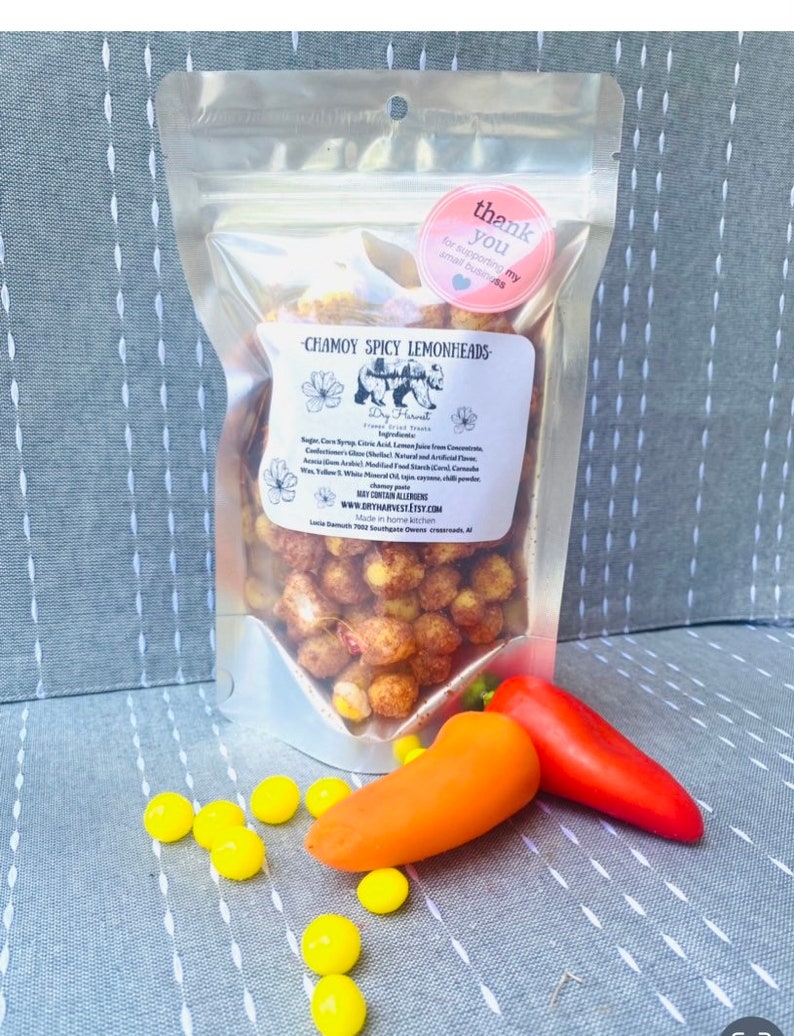 Freeze Dried Chamoy Spicy Lemonheads Candy Enchilados Freeze Etsy