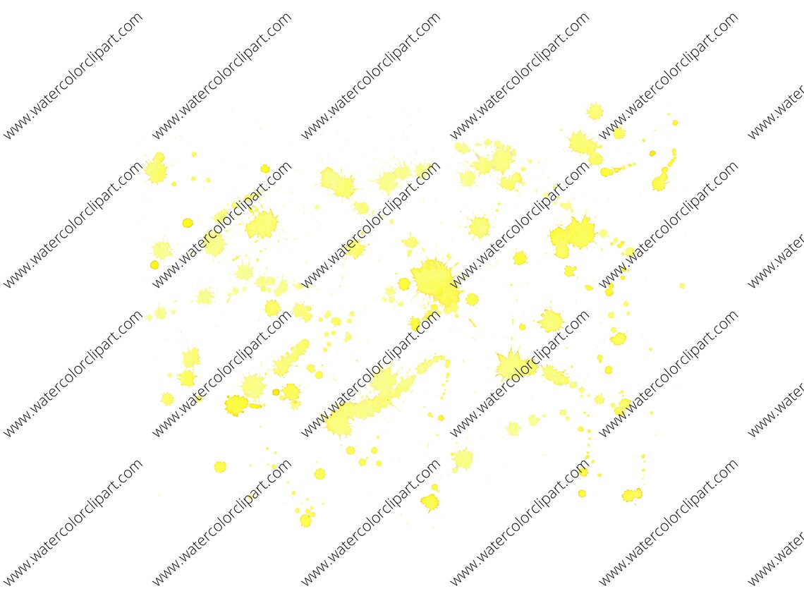 Watercolor Rainbow Splatter PNG Clip Art, Watercolor Splashes, INSTANT ...