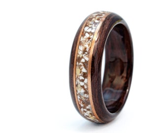 Bague en béton, Bague en résine de bois , Bagues en bois, Bague de promesse pour homme, Bagues en bois pour femmes, Bagues en bois pour hommes, Bague de fiançailles hommes,