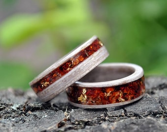 wood rings for women 5 Year Anniversary 5th anniversary wood Wooden Engagement Rings wood rings set mens wood wedding band  mens wood ring