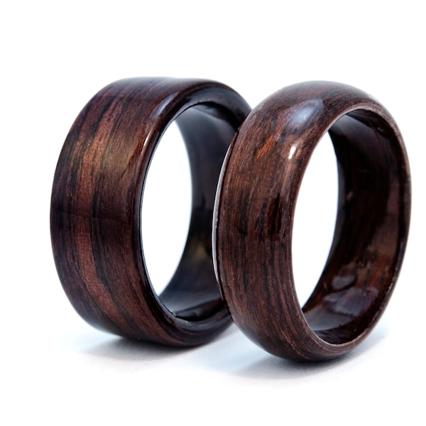 Ring Wood, Wood Rings for Men, Rosewood Rings - Custom Bands, Wooden Engagement Rings, Wood Rings for Women, Mens Wood Wedding Band Men Ring