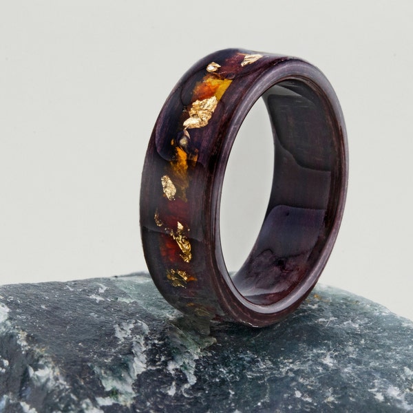 Ring Wood, Wood Rings for Men, 5 Year Anniversary,  Wooden Engagement Rings, Wood Rings for Women, Mens Wood Wedding Band  Mens Wood Ring