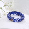 Cornflower Blue Ring, Resin Ring, Gold24K, Cornflower Blue, Birthday Gift , Flower resin ring product logo