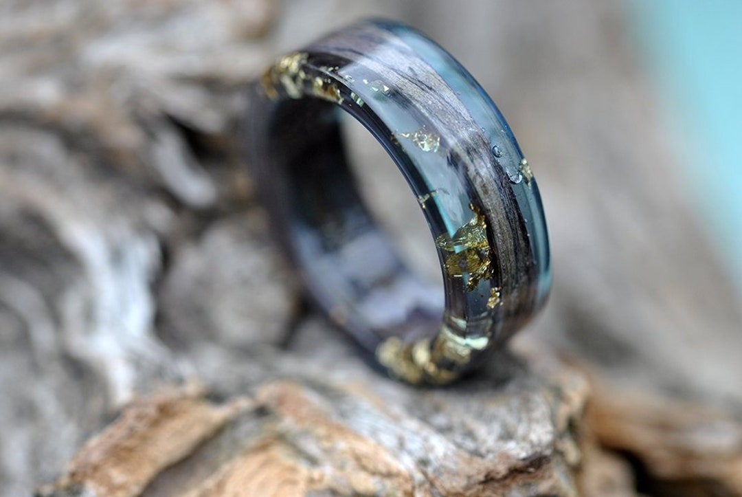 Concrete Ring, Wood Resin Ring , Wooden Rings, Mens Promise Ring, Wooden  Rings for Women, Wooden Rings for Men, Engagement Ring Men, -  Canada