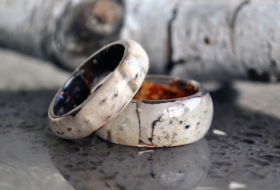 Engagement Ring Resin Rings Birch Wood Rings Natural Wooden Etsy Engagement Ring Resin Rings Birch Wood Rings Natural Wooden Etsy
