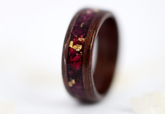 Madera de anillo anillos de madera para los hombres 5 | Etsy México