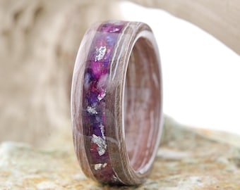 Wood Resin Ring, Womens Wooden Ring, Statement Ring, Wooden Resin Ring, Minimalist Wooden Ring, Women Wood Ring, Unusual Ring for Women