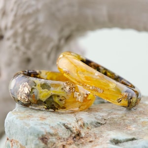 Sunflower Yellow Resin Ring Sunflower Yellow Resin Ring