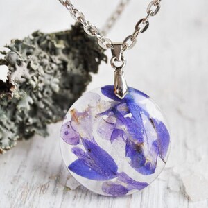 resin necklace, nature necklace, real flower necklace, resin jewelry, resin flower necklace, nature inspired necklace, terrarium,  necklace