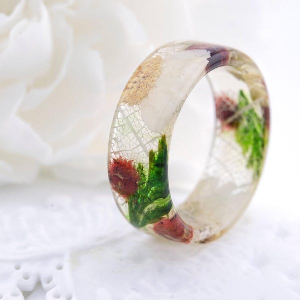 Clear Resin Ring - Etsy