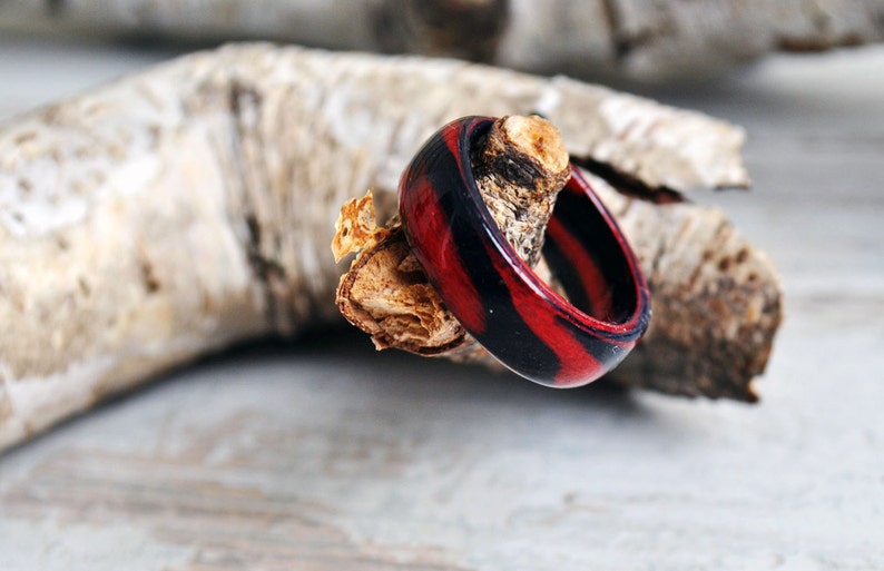 Wood Ring Custom Wood Ring Unique Wedding Ring Natural - Etsy