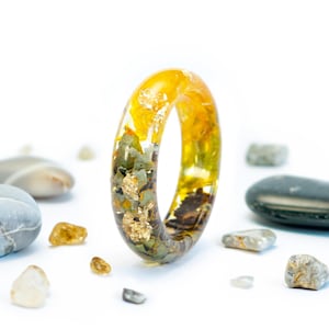 Sunflower Yellow Resin Ring Sunflower Yellow Resin Ring