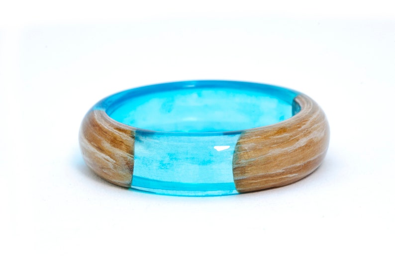 Mermaid Ring Ocean Resin Ring Wooden Fashion Jewelry Wood - Etsy