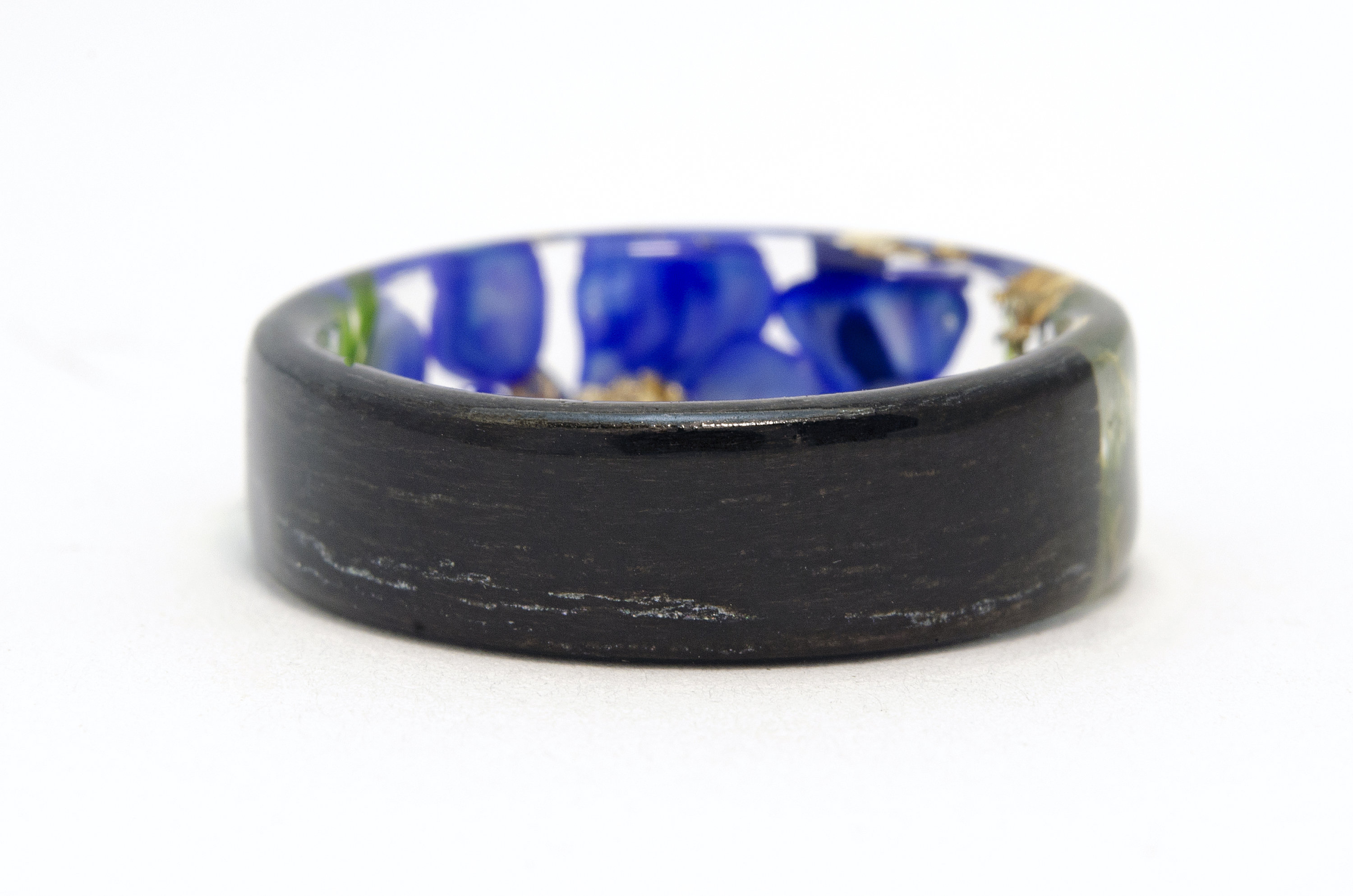 Ebony Wood With Moss and Blue Chrysocolla. Ebony Wood Jewelry. Etsy