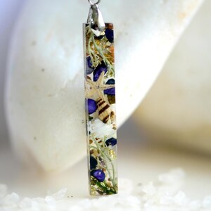Resin Starfish Pendant. Resin Ocean Necklace, Beach Terrarium Necklace, Starfish Pendant, Blue Ocean Jewelry, Beach Terrarium. Moss Pendant