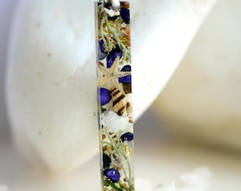 Collana Con Ciondolo Stella Marina In Resina Blu - Gioiello Sealife Luck Trader