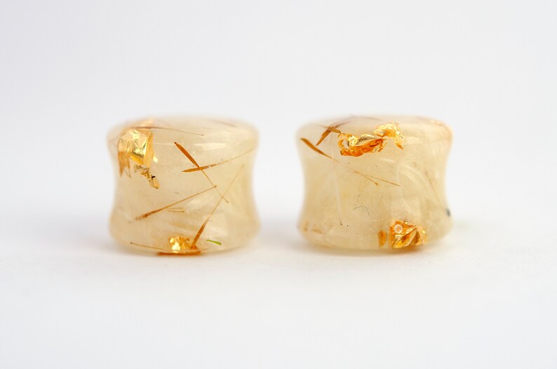 Terrarium Jewelry Flesh Tunnels Plugs Dandelion Resin Plugs Etsy