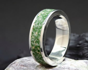 男性用チタン翡翠結婚指輪 - Etsy 日本