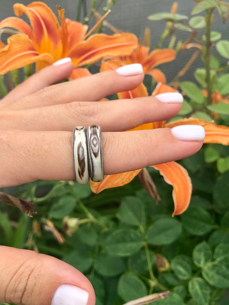 Ring Wood Ring Woodenwooden Ring Minimalist Wooden Rings Etsy