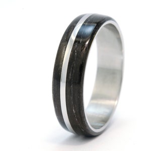 Titanium wood rings Titanium Ring Stainless Steel Wedding Ring Unique Wedding Rings Titanium wedding band men Titanium wood ring  Men ring