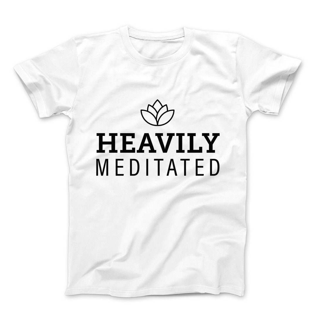 Heavily Meditated Tshirt Yoga Tshirt Zen Meditation Etsy.de