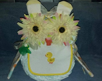 Owl Diaper Cake Made To Order Baby Shower Decor Centerpiece Boys Girls Neutral Designs