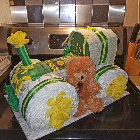 tractor diaper cake