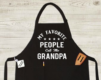 Fathers Day Gift for Grandpa, Christmas Gift for Grandpa, Grandpa Cooking Apron, Grandpa Apron, Gifts for Grandpa, Papa Apron, Pop Pop Gifts