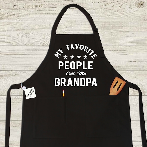 Fathers Day Gift for Grandpa, Christmas Gift for Grandpa, Grandpa Cooking Apron, Grandpa Apron, Gifts for Grandpa, Papa Apron, Pop Pop Gifts